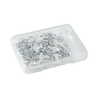 40Pcs 4 Styles Tibetan Style Alloy Pendants TIBEP-FS0001-16-1