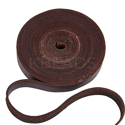Flat Cowhide Leather Cord WL-GF0001-08B-02-1