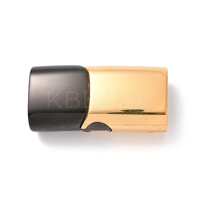 Ion Plating(IP) 304 Stainless Steel Magnetic Clasps with Glue-in Ends STAS-G276-29G-1