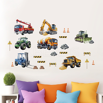 5Pcs 5 Styles Translucent PVC Self Adhesive Wall Stickers STIC-WH0038-001-1