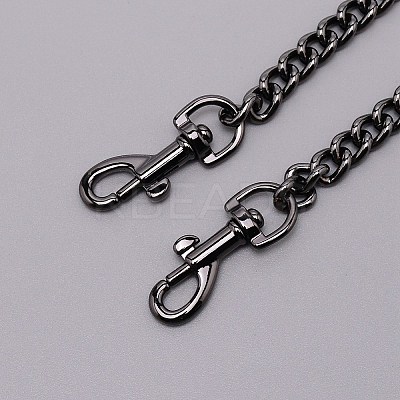 Zinc Alloy Curb Chain Bag Straps FIND-TAC0003-14A-1
