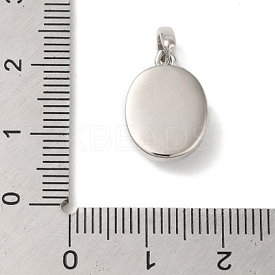 Rack Plating Brass with Synthetic Opal Pendants KK-S370-09P-1