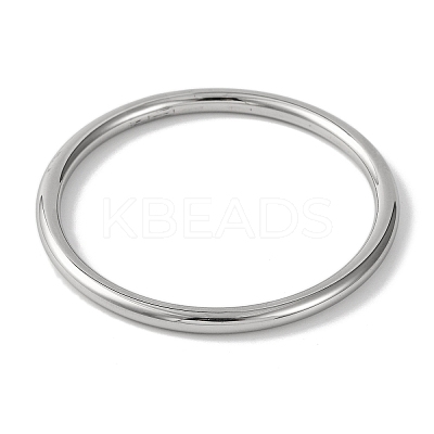 Plain 304 Stainless Steel Bangles for Women BJEW-B104-32B-P-1