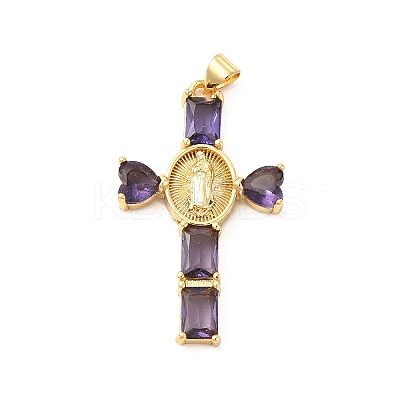 Rack Plating Brass Pendants KK-D087-16G-1