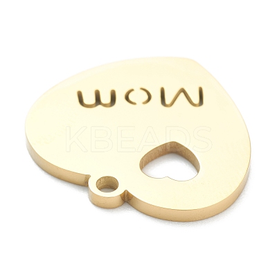 Ion Plating(IP) 304 Stainless Steel Pendants STAS-B016-08G-1