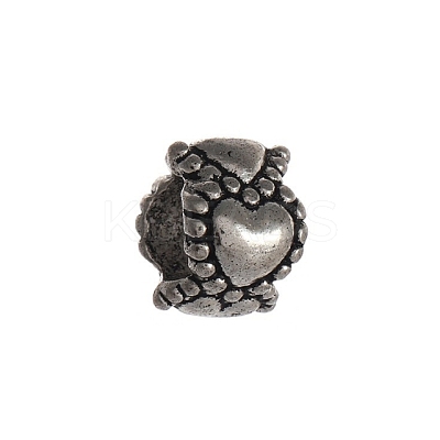 Tibetan Style Alloy European Beads FIND-WH0422-84-09-1