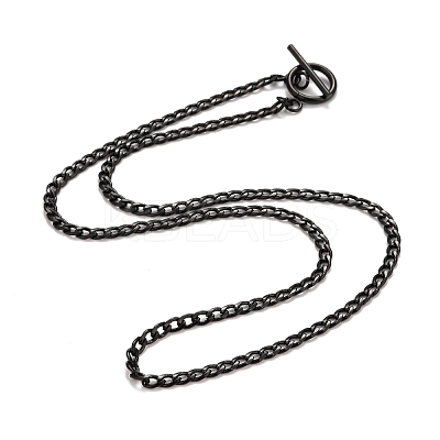 Ion Plating(IP)  304 Stainless Steel Chain Necklaces NJEW-A002-07EB-1