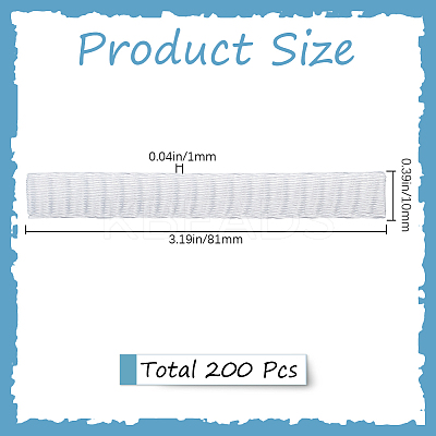 200Pcs PE Makeup Brush Protector Reusable Expandable Mesh Cover MRMJ-GF0001-51B-1