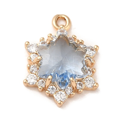 Brass with Cubic Zirconia Pendants LS-KK-G499-15G-03-1