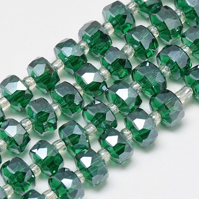 Electroplate Glass Beads Strands EGLA-Q083-8mm-A-1