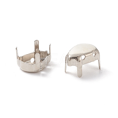 Brass Sew on Prong Settings KK-G246-7x10mm-P-1