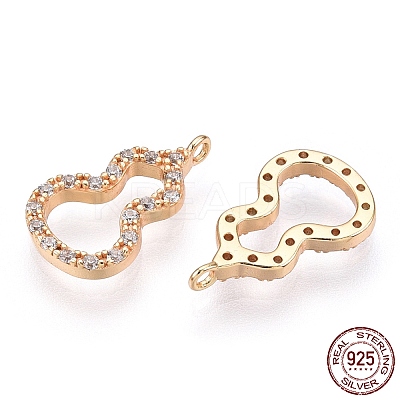925 Sterling Silver Micro Pave Cubic Zirconia Charms STER-T004-15G-1