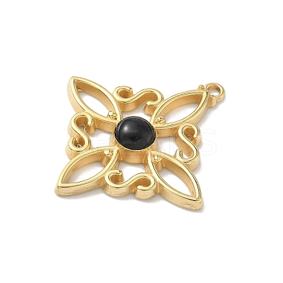 304 Stainless Steel Enamel Pendants STAS-G371-05G-03-1