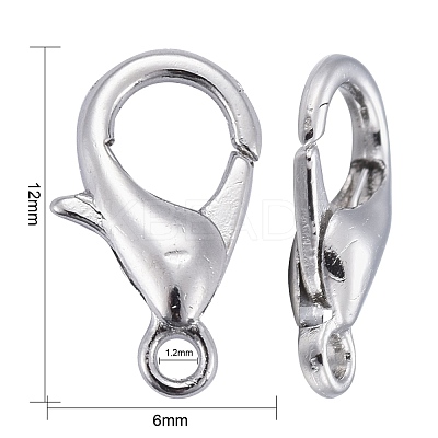 Zinc Alloy Lobster Claw Clasps E102-1