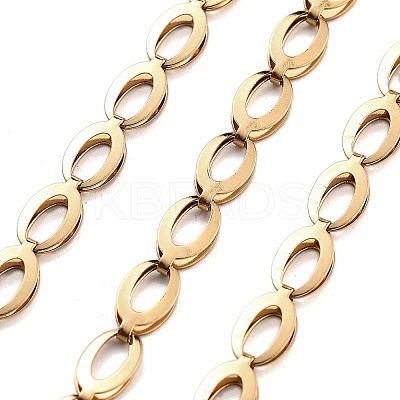 PVD Vacuum Plating 304 Stainless Steel Link Chains CHS-H026-16G-1