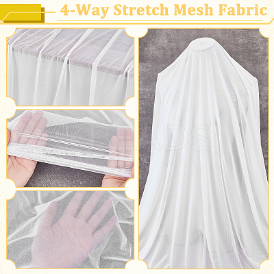 Polyester Stretch Fabric DIY-WH0110-05C-1