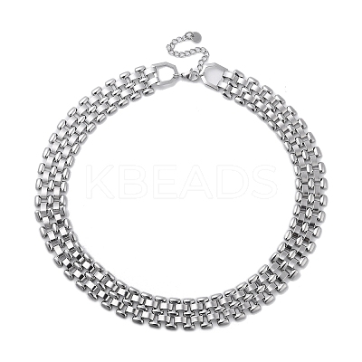 Non-Tarnish 304 Stainless Steel Link Necklaces NJEW-Q340-05P-1
