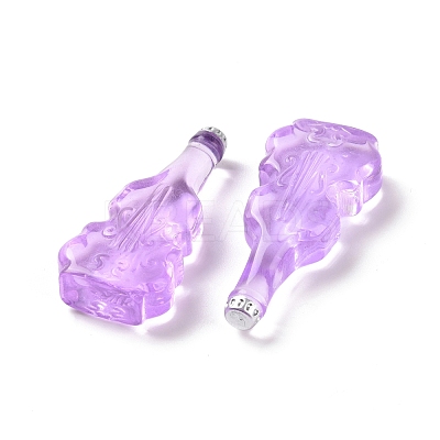 Violin Shape Dummy Wine Bottle Resin Cabochon RESI-E025-01A-1
