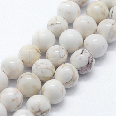 Natural Magnesite Beads Strands X-G-I199-27-4mm-1