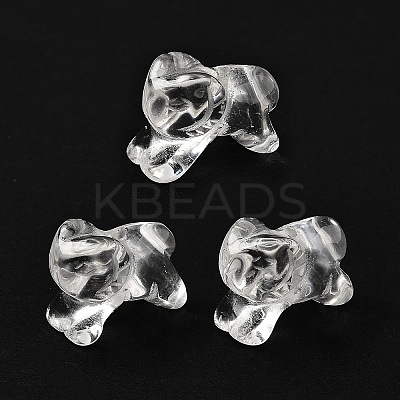 Chinese Zodiac Natural Quartz Crystal Carved Beads G-D300-01E-1