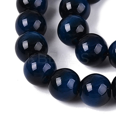Imitation Tiger Eye Glass Beads Strands GLAA-Q106-03A-B10-1
