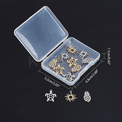 201 Stainless Steel Pendants STAS-AR0001-01-1
