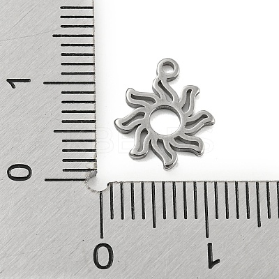 Non-Tarnish Laser Cut 304 Stainless Steel Charms STAS-G323-01P-1