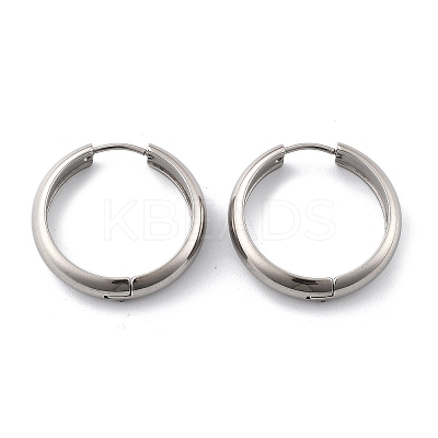 201 Stainless Steel Hoop Earrings EJEW-P304-15A-P-1