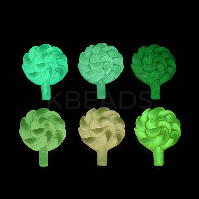 Luminous & Frosted Transparent Resin Cabochons RESI-T026-11M-1