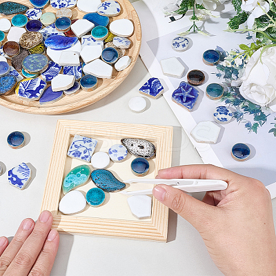 500G Handmade Porcelain Cabochons PORC-SP0001-17-1