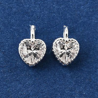925 Sterling Silver Pave Clear Cubic Zirconia Charms STER-D306-04S-02-1