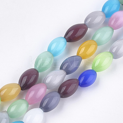 Cat Eye Beads Strands GLAA-S184-08-1