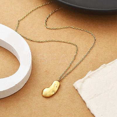 Ion Plating(IP) 304 Stainless Steel Pendant Necklace NJEW-K255-23G-1