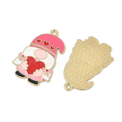 Easter Alloy Enamel Pendants ENAM-I082-02G-10-1