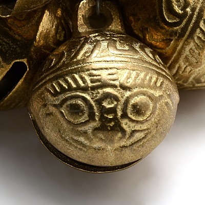Brass Bell Pendants KKB-A003-14mm-1