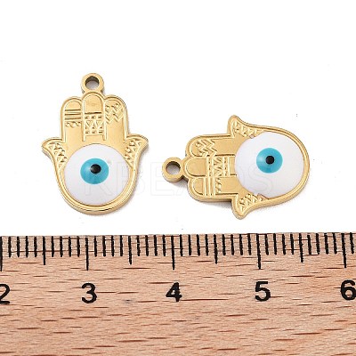 Ion Plating(IP) 316 Stainless Steel Enamel Pendants STAS-U014-72G-01-1