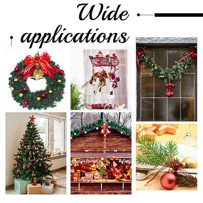 80Pcs 8 Style Christmas Ball Plastic Hanging Ornament AJEW-GA0006-02-1