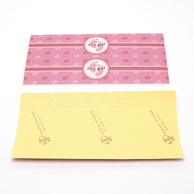 Paper Adhesive Water Bottle Stickers LS-DIY-WH0259-17A-1