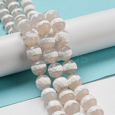 Tibetan Style dZi Beads Strands G-P526-D06-02-1