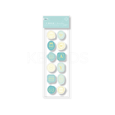 PVC Self Adhesive Sealing Wax Stamp Stickers for Wedding Invitations Valentine's Day Envelope Cards Gift Wrapping Scrapbooking PW-WG42527-02-1