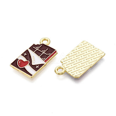 Valentine's Day Alloy Enamel Pendants ENAM-T023-20A-1