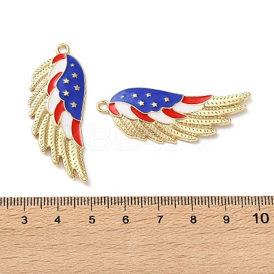Independence Day Alloy Enamel Pendants ENAM-I069-02G-01A-1