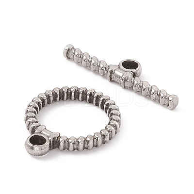 Non-Tarnish 304 Stainless Steel Toggle Clasps STAS-G262-04P-1