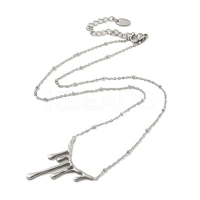 Non-Tarnish 304 Stainless Steel Necklace NJEW-B076-01P-1