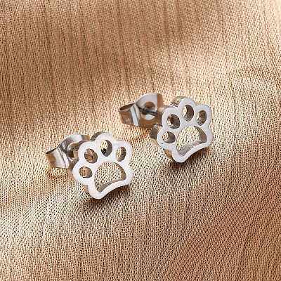 Tarnish Resistant 304 Stainless Steel Stud Earrings X-EJEW-F227-14P-1