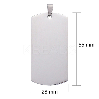 Tarnish Resistant 304 Stainless Steel Big Pendants STAS-I140-19A-S-1