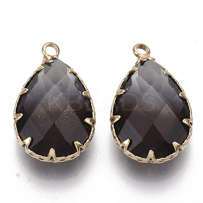 K9 Glass Imitation Tourmaline Pendants X-GLAA-Q069-02H-1