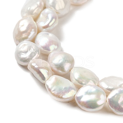 Natural Baroque Pearl Keshi Pearl Beads Strands PEAR-E016-020-1