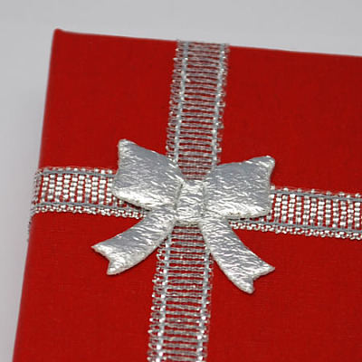Valentines Day Wife Gifts Packages Cardboard Jewelry Set Boxes with Bowknot and Sponge Inside LS-CBOX-R013-1-1
