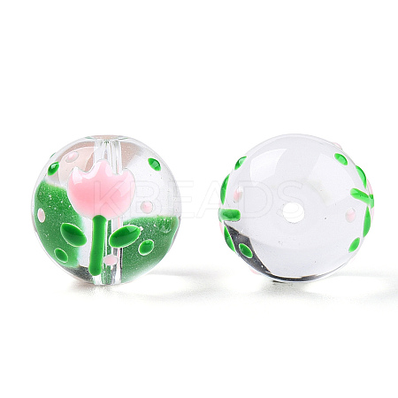 Transparent Handmade Lampwork Beads LAMP-T011-20A-1